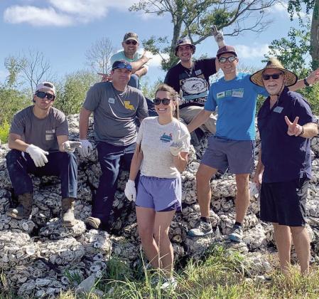 Stolthaven Terminals employees volunteered time to to help bag over 12 tons of used oyster shells from restaurants in the local area to be used to support coastal restoration.